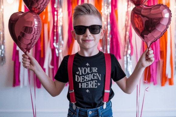 Download Valentine BC3001T Kids T-shirt Mockup 18 - Premium Bundle
