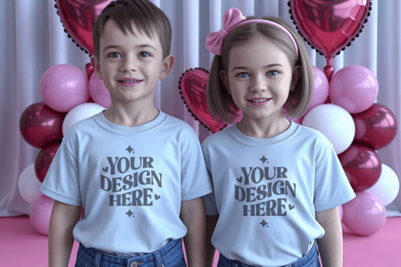 Download Valentine BC3001T Kids T-shirt Mockup 19 - Premium Resources