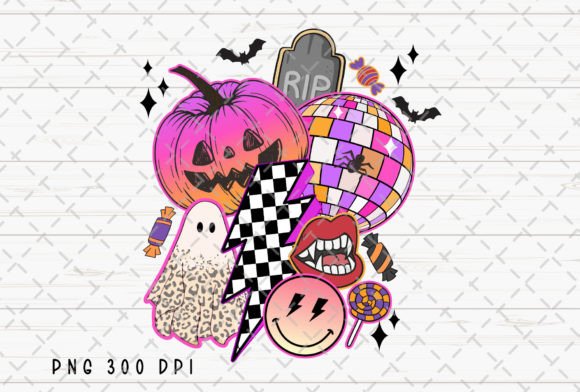 Download Retro Halloween Pumpkin Smiley Face PNG - Retro halloween Collection